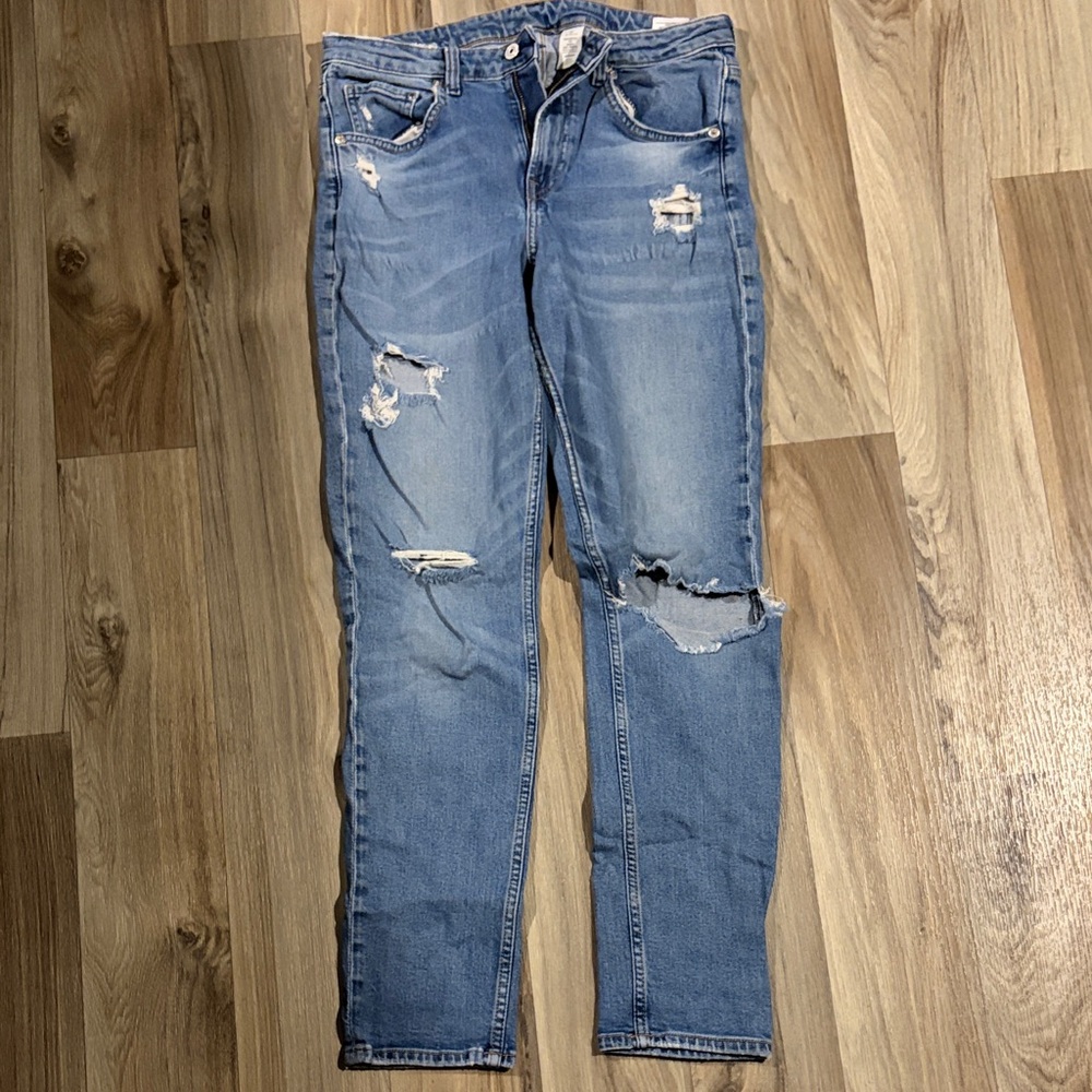 H&M Distressed Blue Jeans